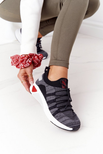 Moteriškas Sportinio stiliaus batai Memory Foam Big Star HH274532 pilkos spalvos 2