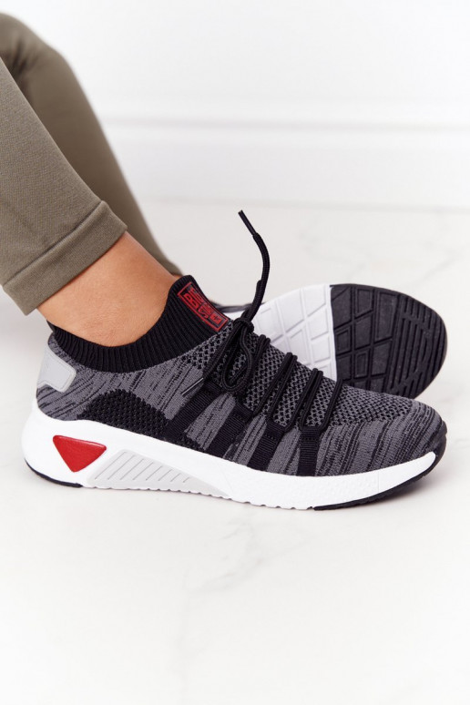 Moteriškas Sportinio stiliaus batai Memory Foam Big Star HH274532 pilkos spalvos