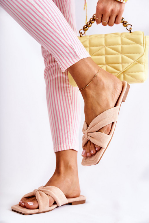 Moteriškas veliūriniai Šlepetės Šviesaus rausvo atspalvio Vanilla Sky