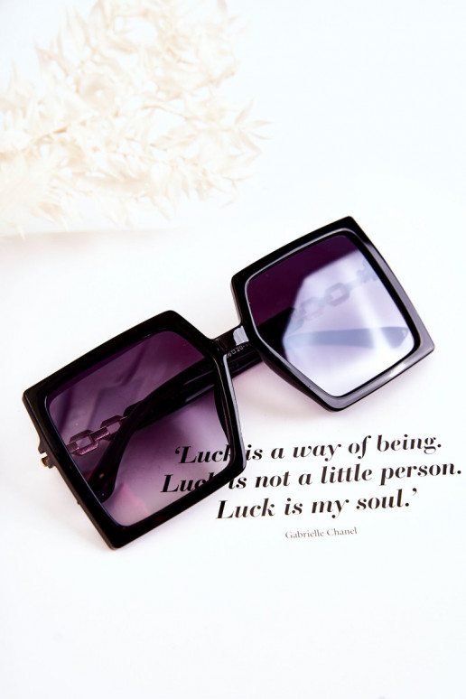 Didelis Akiniai nuo saulės Kvadratas V130043 juodos spalvos