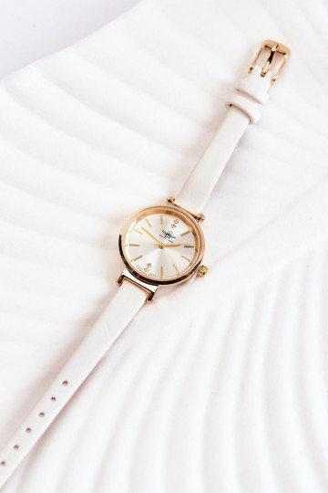 Moteriška žiūrėti Michael John aukso spalvos su cirkonio akutėmis