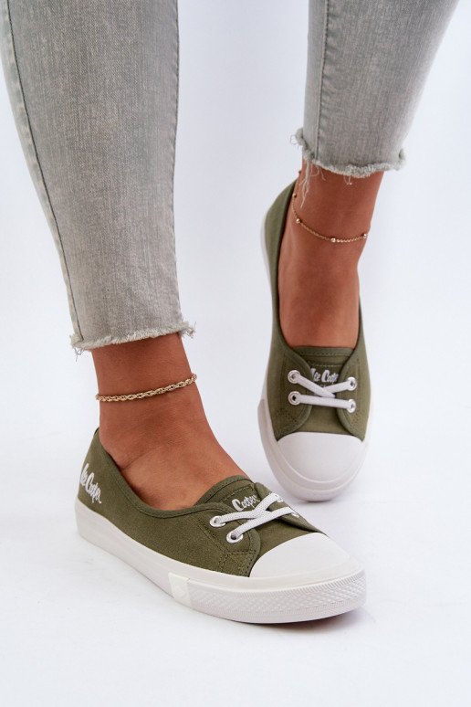 Sportbačiai Laisvalaikio bateliai Lee Cooper LCIN-24-31-2729 žalios spalvos