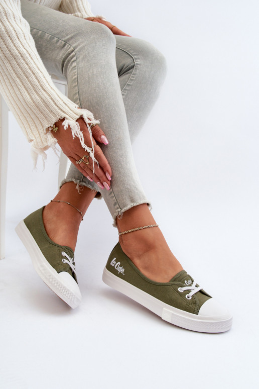 Sportbačiai Laisvalaikio bateliai Lee Cooper LCIN-24-31-2729 žalios spalvos