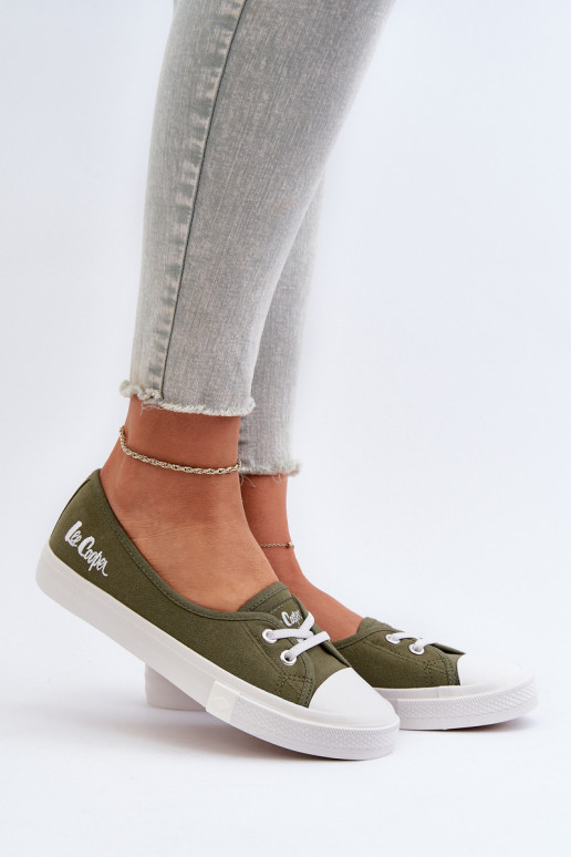 Sportbačiai Laisvalaikio bateliai Lee Cooper LCIN-24-31-2729 žalios spalvos