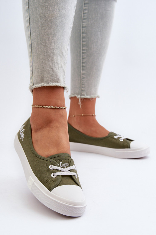 Sportbačiai Laisvalaikio bateliai Lee Cooper LCIN-24-31-2729 žalios spalvos