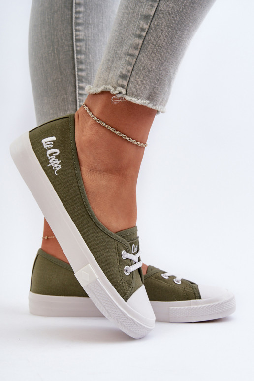 Sportbačiai Laisvalaikio bateliai Lee Cooper LCIN-24-31-2729 žalios spalvos