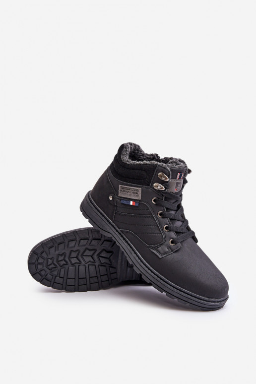 pašiltinti batai Vyriški McBraun juodos spalvos