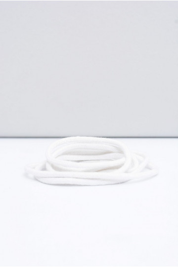 Corbby baltos spalvos Apvalūs batų raišteliai