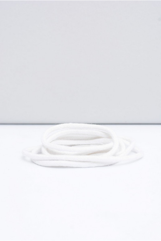 Corbby baltos spalvos Apvalūs batų raišteliai