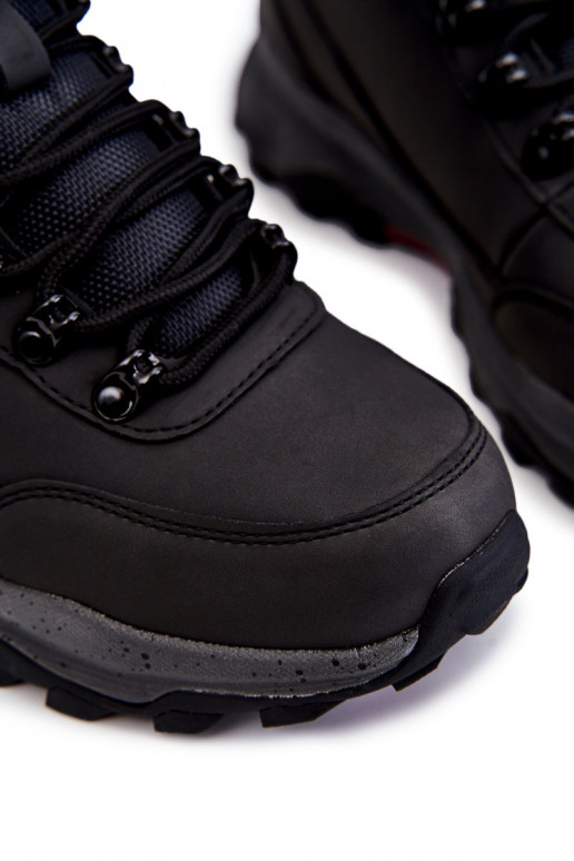 Vyriški Pašiltinti žygio batai Cross Jeans KK1R4027C juodos spalvos