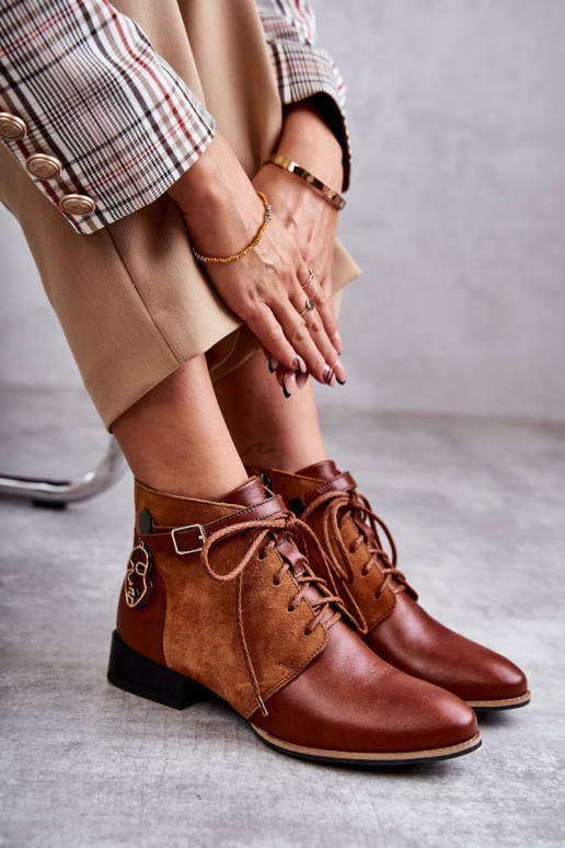 Moteriški aulinukai Avalynė Tai turiciejka 5743A-29 rudos spalvos