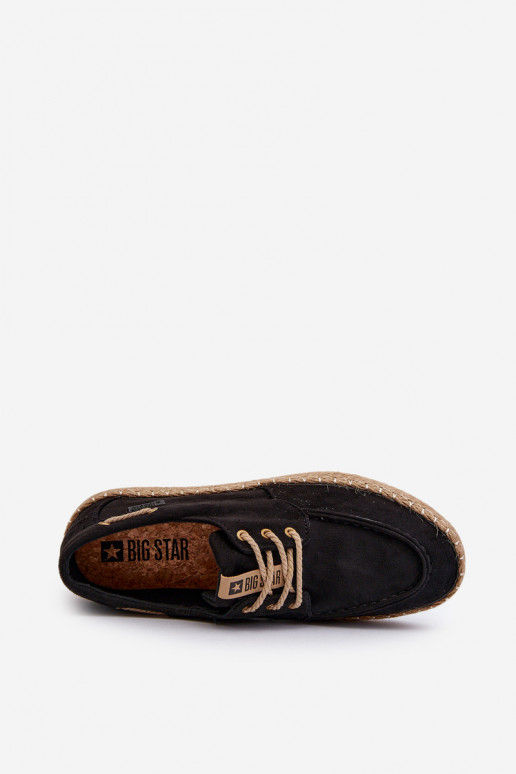 espadrilės Vyriški su raišteliais Big Star NN174051 juodos spalvos