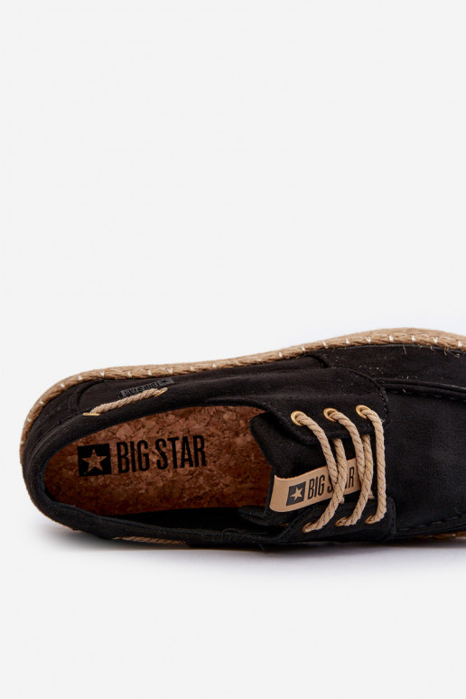 espadrilės Vyriški su raišteliais Big Star NN174051 juodos spalvos