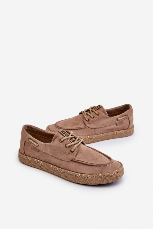espadrilės Vyriški su raišteliais Big Star NN174054 smėlio spalvos
