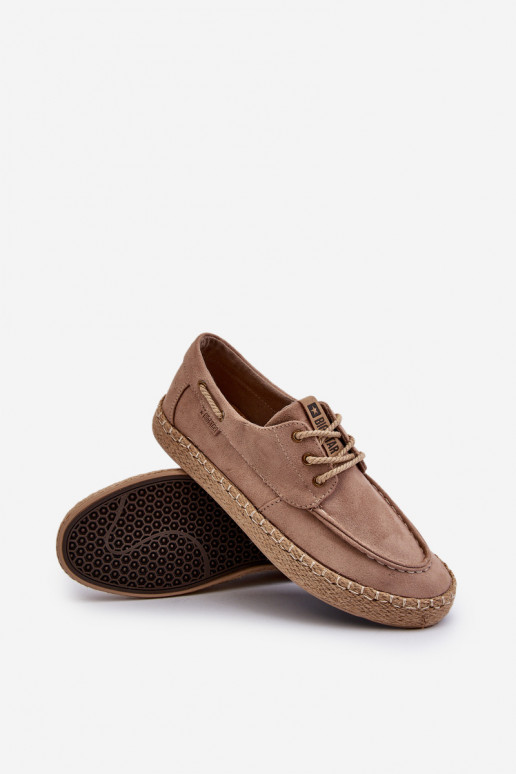 espadrilės Vyriški su raišteliais Big Star NN174054 smėlio spalvos