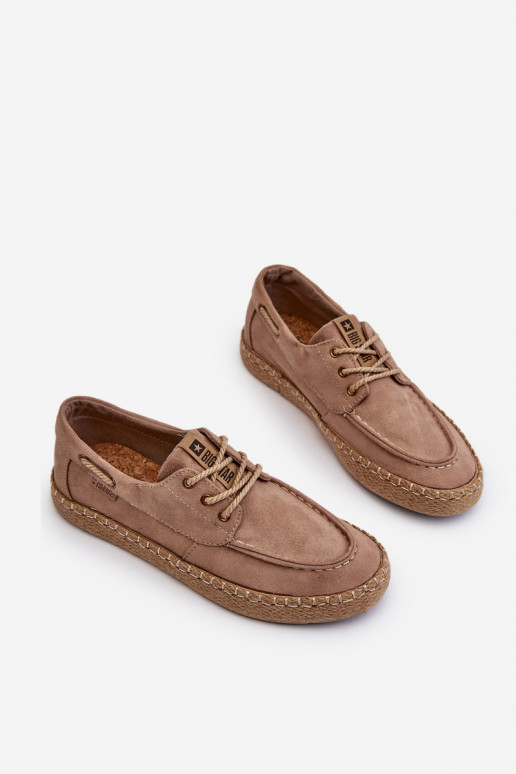 espadrilės Vyriški su raišteliais Big Star NN174054 smėlio spalvos
