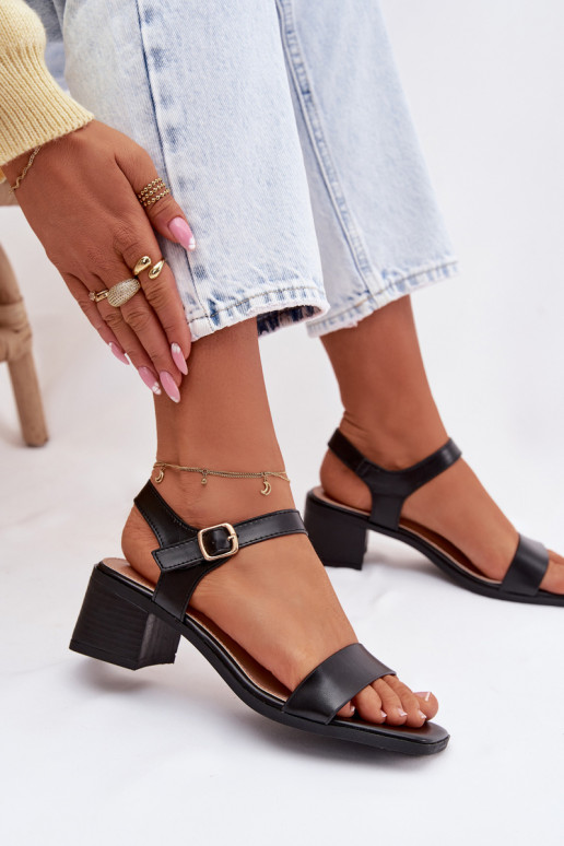 Moteriškos basutės Eko Oda Klocke juodos spalvos Sabela