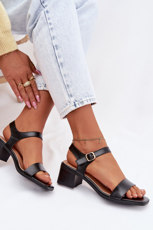 Moteriškos basutės Eko Oda Klocke juodos spalvos Sabela