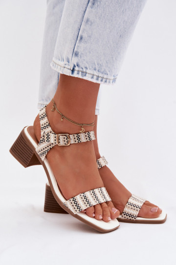 Moteriškos basutės Klocke baltos spalvos Sabela