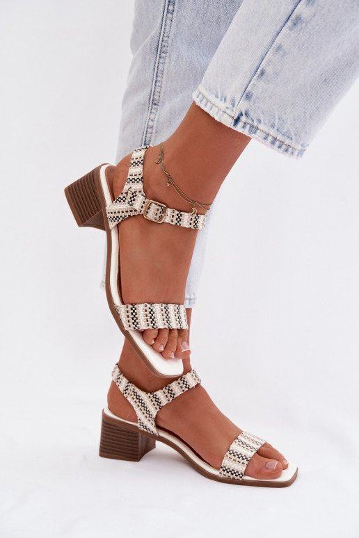 Moteriškos basutės Klocke baltos spalvos Sabela