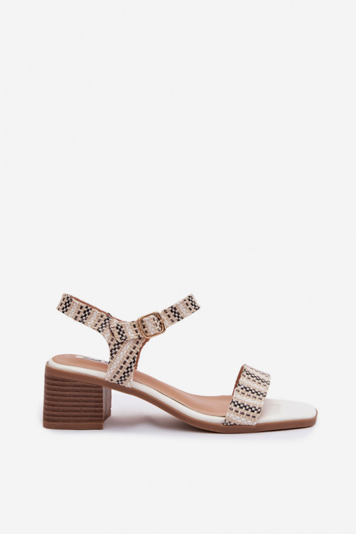 Moteriškos basutės Klocke baltos spalvos Sabela