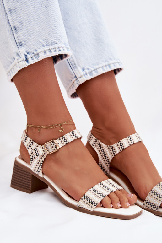 Moteriškos basutės Klocke baltos spalvos Sabela