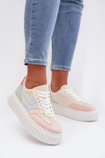 Sneakers modelio batai Moteriškas su platformasuiš eko zomšosu įvairių spalvų Cadrina