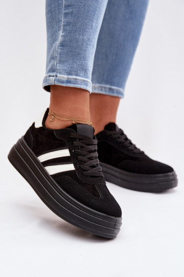 Sneakers modelio batai Moteriškas su platforma juodos spalvos Galleria