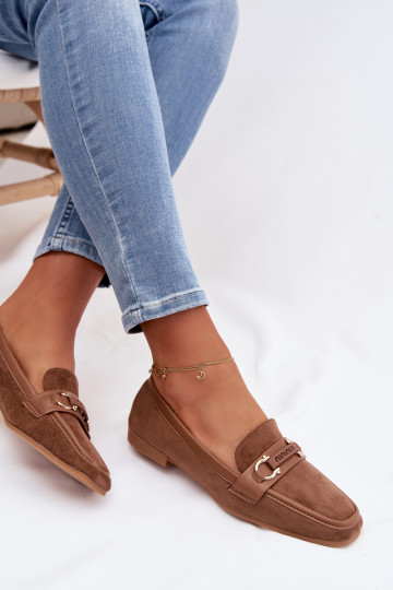 Mokasinai Mokasinai Moteriškas Su puošniais Elementas rudos spalvos Evelora