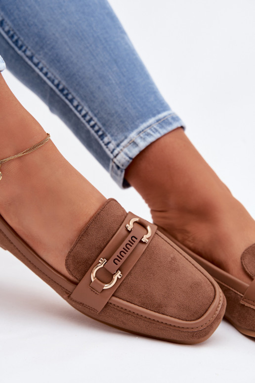 Mokasinai Mokasinai Moteriškas Su puošniais Elementas rudos spalvos Evelora