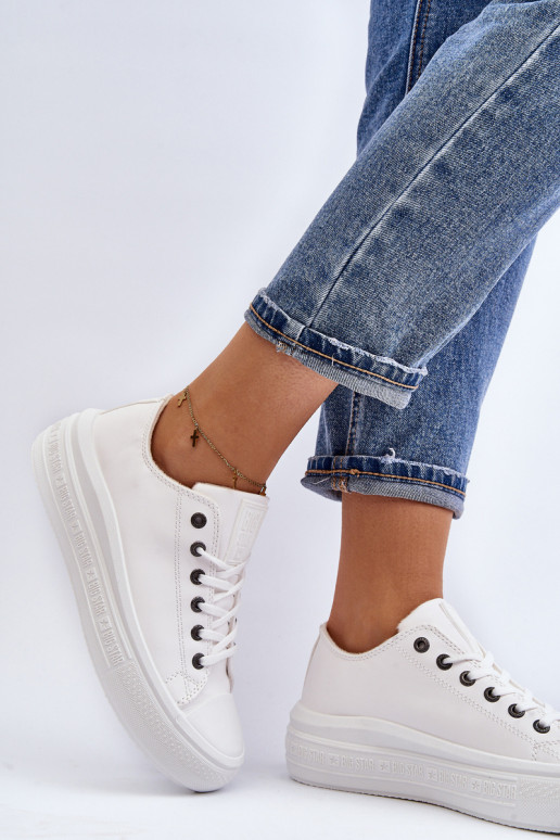 Žemas Laisvalaikio bateliai pašiltinti baltos spalvos Big Star MM274029