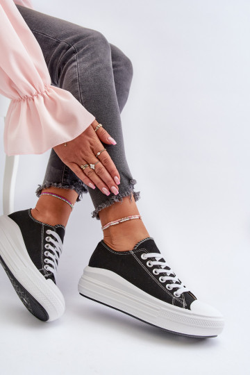 Laisvalaikio bateliai su platforma juodos spalvos Amyete 2