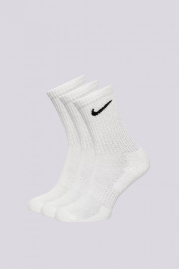 Nike Everyday Cushioned kojinės 3 poros baltos spalvos
