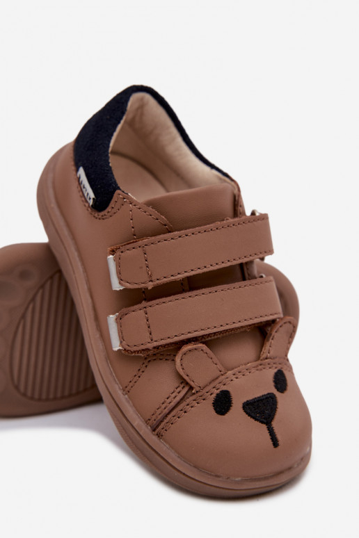 Oda batai Barefoot Vaikiški Su Meškiuku Bartek 8600654 smėlio spalvos