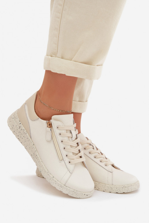 Oda batai Moteriškas su užtrauktukais smėlio spalvos Dorothea