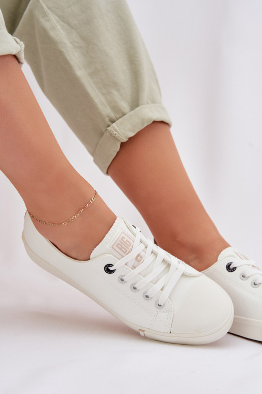 Laisvalaikio bateliai iš eko odos Big Star TT274023 baltos spalvos