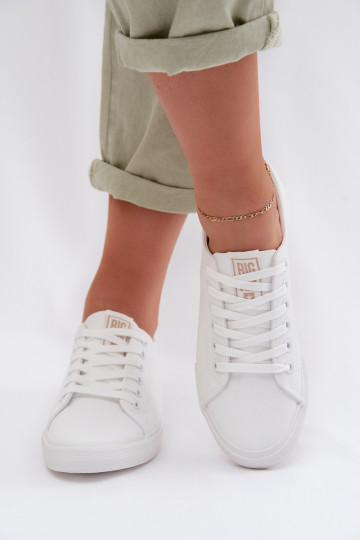 Laisvalaikio bateliai iš eko odos Big Star TT274001 baltos spalvos