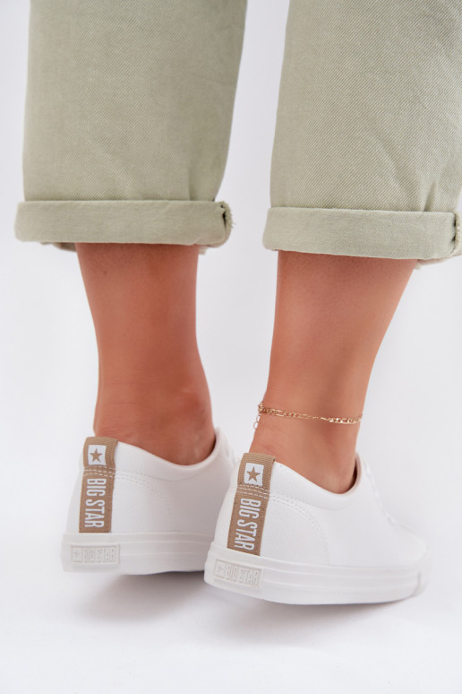 Laisvalaikio bateliai iš eko odos Big Star TT274001 baltos spalvos