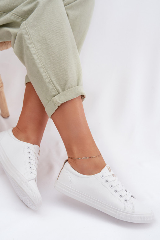 Laisvalaikio bateliai iš eko odos Big Star TT274001 baltos spalvos