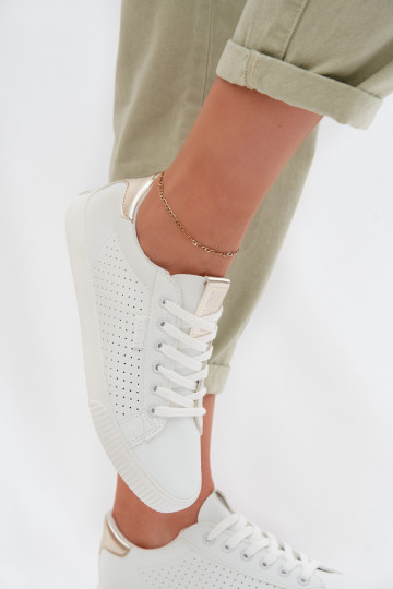 laisvalaikio batai Sportbačiai Moteriškas Eko Oda Big Star TT274020 baltos spalvos