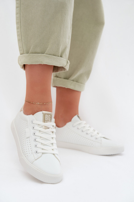 laisvalaikio batai Sportbačiai Moteriškas Eko Oda Big Star TT274020 baltos spalvos