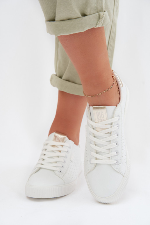 laisvalaikio batai Sportbačiai Moteriškas Eko Oda Big Star TT274020 baltos spalvos