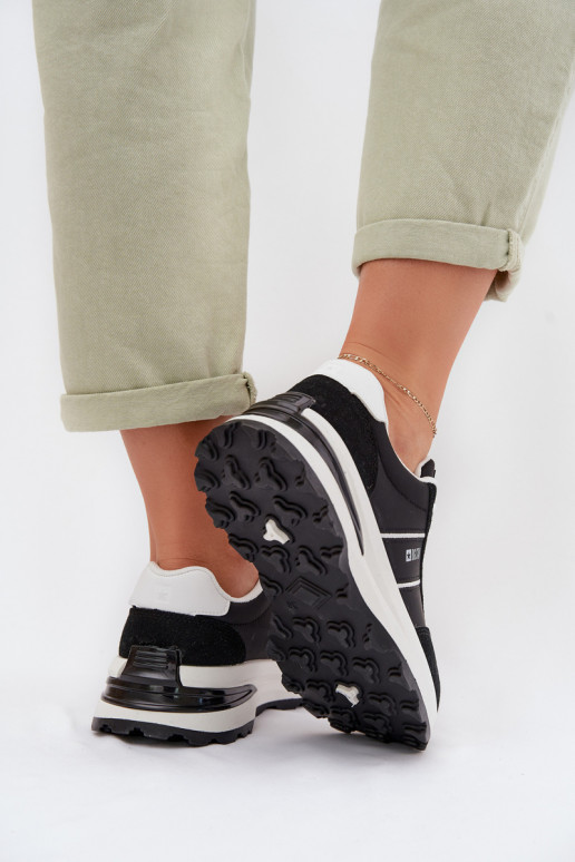 Sneakers modelio batai sportiniai bateliai Moteriškas Big Star TT274877 HI-POLY SYSTEM juodos spalvos