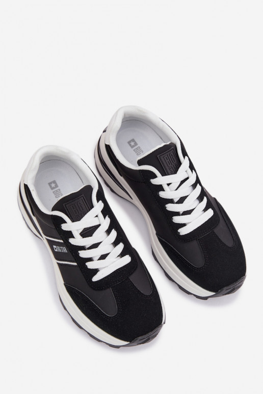 Sneakers modelio batai sportiniai bateliai Moteriškas Big Star TT274877 HI-POLY SYSTEM juodos spalvos