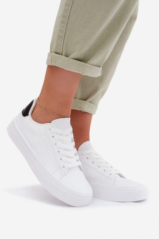 Sneakers modelio batai Moteriškas iš eko odos Big Star TT274928 HI-POLY SYSTEM baltos spalvos