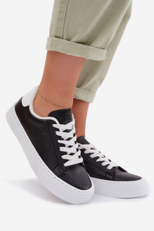 Sneakers modelio batai Moteriškas iš eko odos Big Star TT274927 HI-POLY SYSTEM juodos spalvos