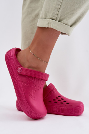 Šlepetės Klumpės Moteriškas Lengvos šlepetės Big Star TT274A082 rožinės spalvos