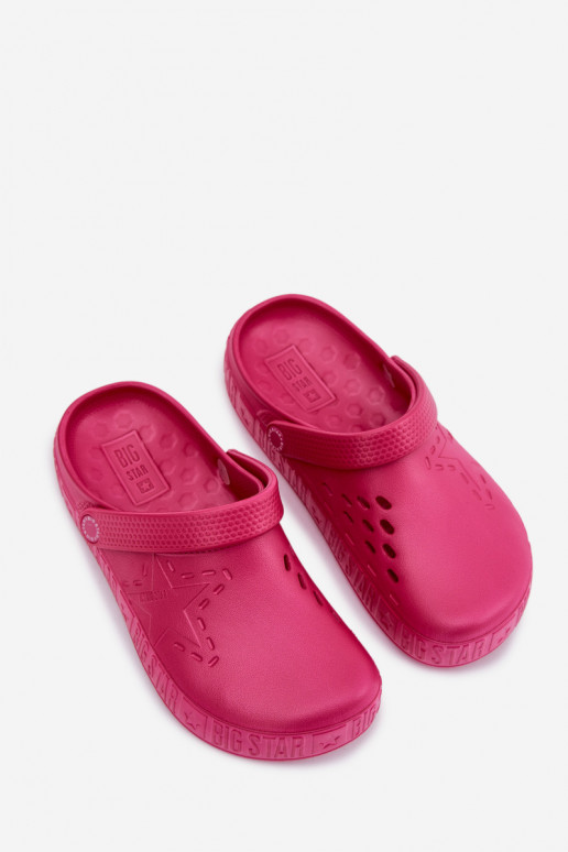 Šlepetės Klumpės Moteriškas Lengvos šlepetės Big Star TT274A082 rožinės spalvos