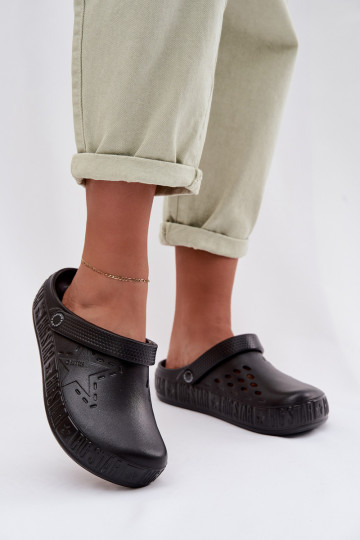 Šlepetės Klumpės Moteriškas Lengvos šlepetės Big Star TT274A084 juodos spalvos