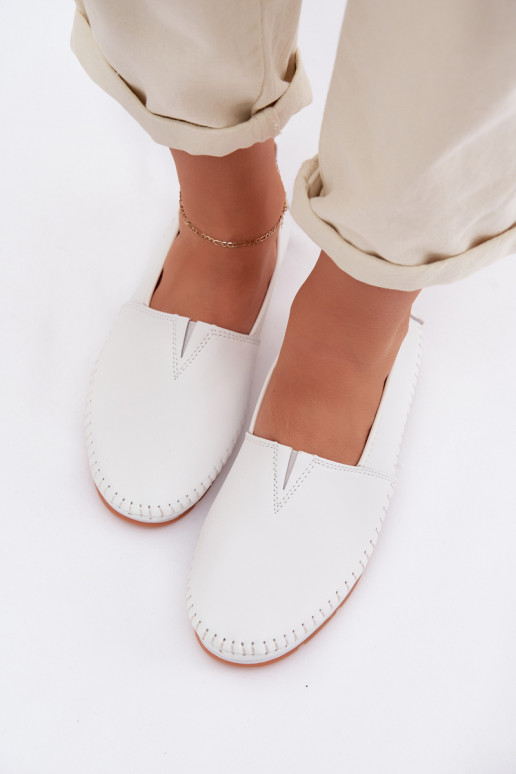 Oda batai Moteriškas S.Barski LR61-7051 baltos spalvos